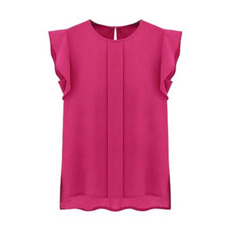 

Wholesale- Shirts For Woman T Shirt Summer Tops Top Sleeveless Women's T Shirts Femininas Top Camisetas 2017 Tee Shirt Femme Camiseta, Hot pink
