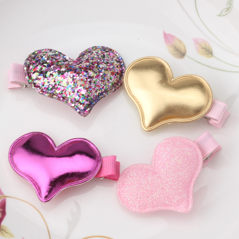 

Wholesale- Children Summer Style Metal Color Shiny Butterfly Hairpins Girls Hair Accessories Heart Star Hair Clip for Baby Dress, Colorful star