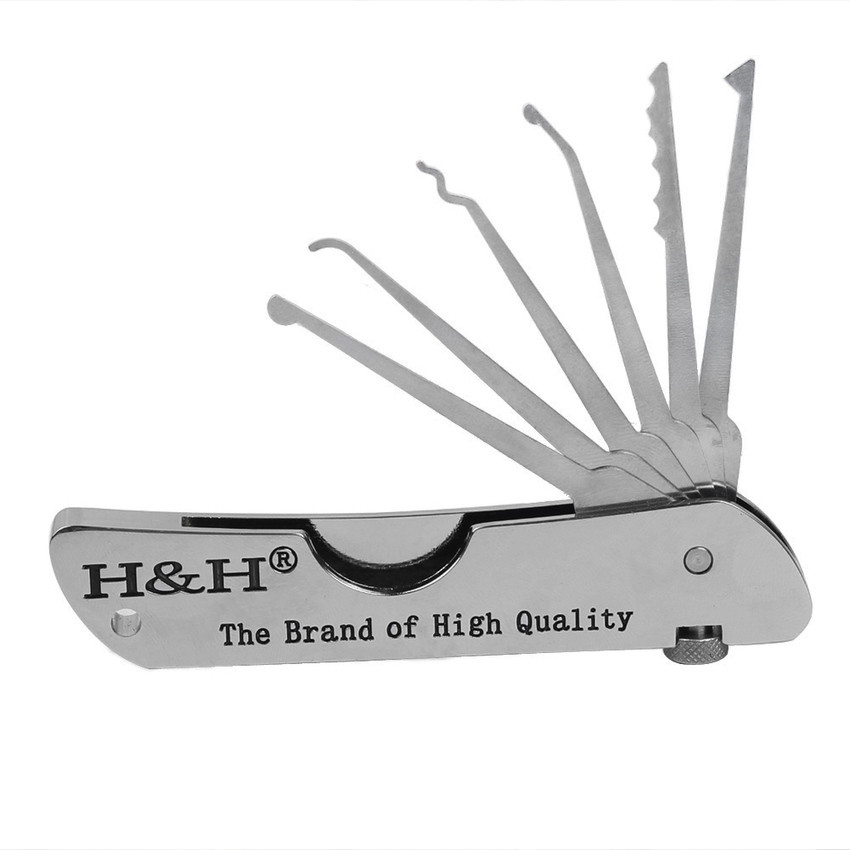 

Fold Pick Tool Portable Foldable Door Opener Locksmith Tool Lock Pick tool Lock Opening Lock Pick Set