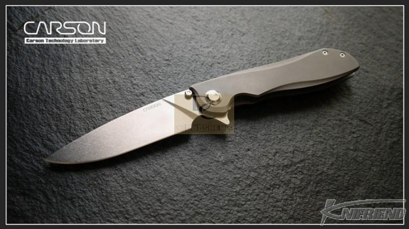 

Carson Boiling 3rd Anniversary Flipper Folding knife Titanium handle CPM S35VN blade ball bearing washers Survival Tactical EDC tools