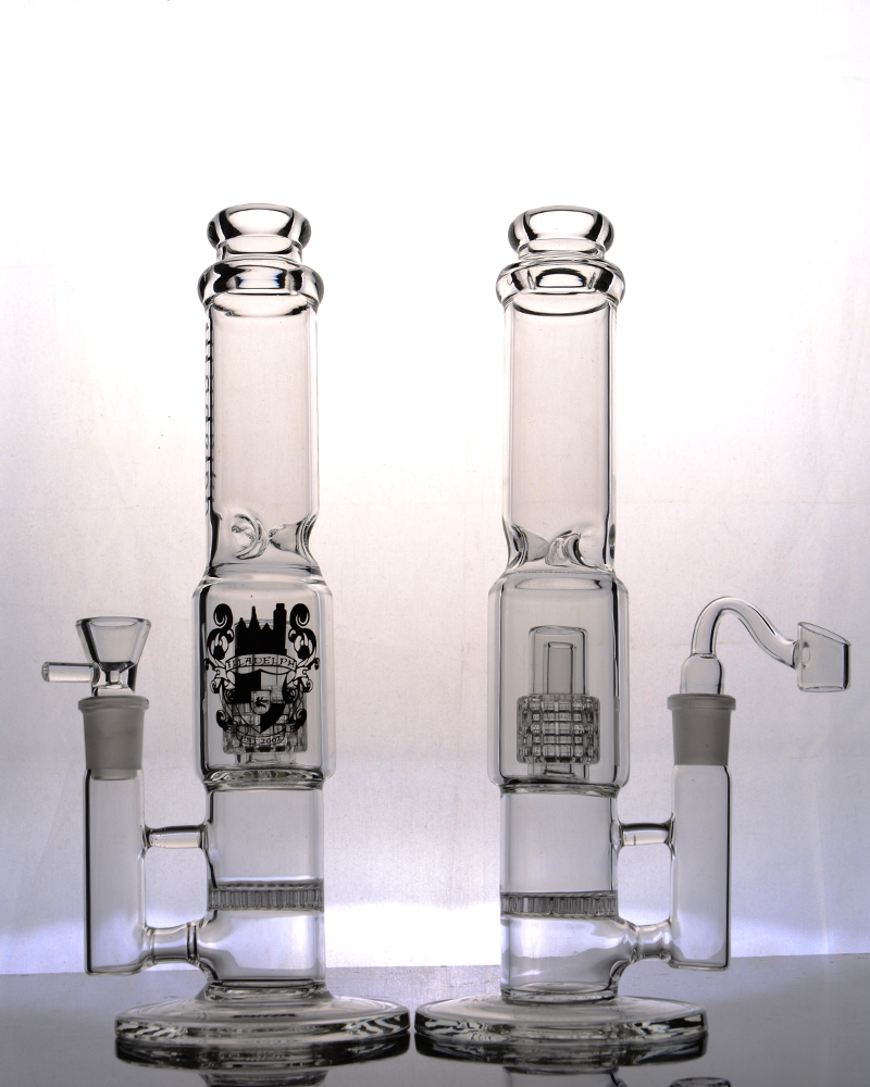hookahs straight glass bongs clear recycler glass water pipes oil rig recycler for free shipping-image-400825087