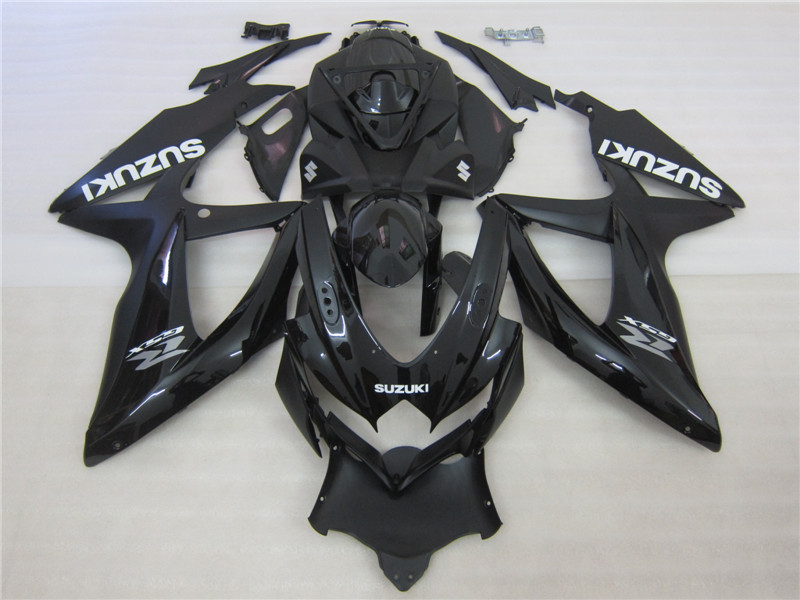 

Injection molded 100% fit for Suzuki GSXR600 08 09 10 matte black motorcycle fairings set GSXR750 2008 2009 2010 OI10, Same as picture
