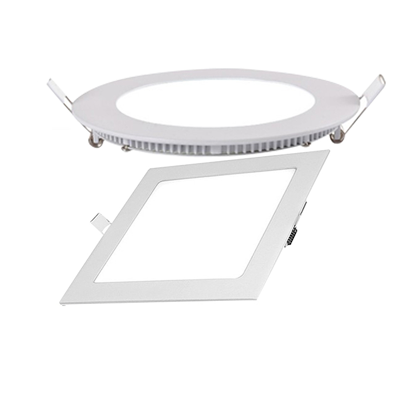 

Recessed led panel lights 3W 6W 9W 12W 15W 18W 20W high bright ceiling downlight round square slim lamps AC100-240V CE RoHS