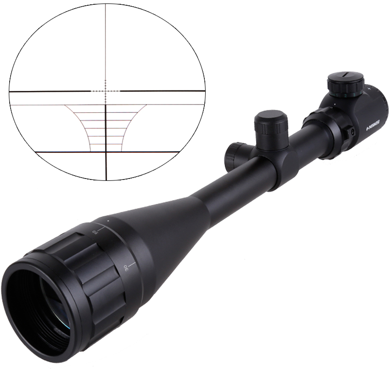 

2017 New 6-24x50 AOE Riflescope R&G illuminated Riflescope Reticle sniper Scope for hunting scope free shipping