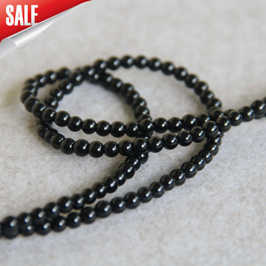 8mm Faceted Natural Black Onyx Agate Round Stone Loose Beads 15Inch