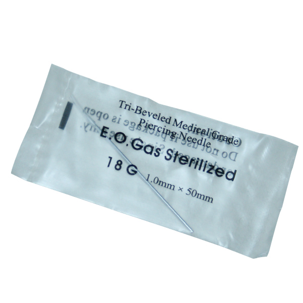 

18Gauge 100PC Tattoo Piercing Needles Sterile Disposable Body Piercing Needles 18G For Ear Nose Navel Nipple Free Shipping