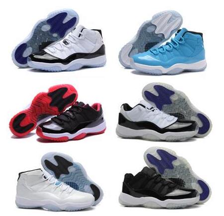 

BRED 11s Space Jam 11s Bred Gamma Blue Men Women 11s Concords 72-10 Legend Blue Cool Grey Sneakers Basketball Shoes With Box, Color-18