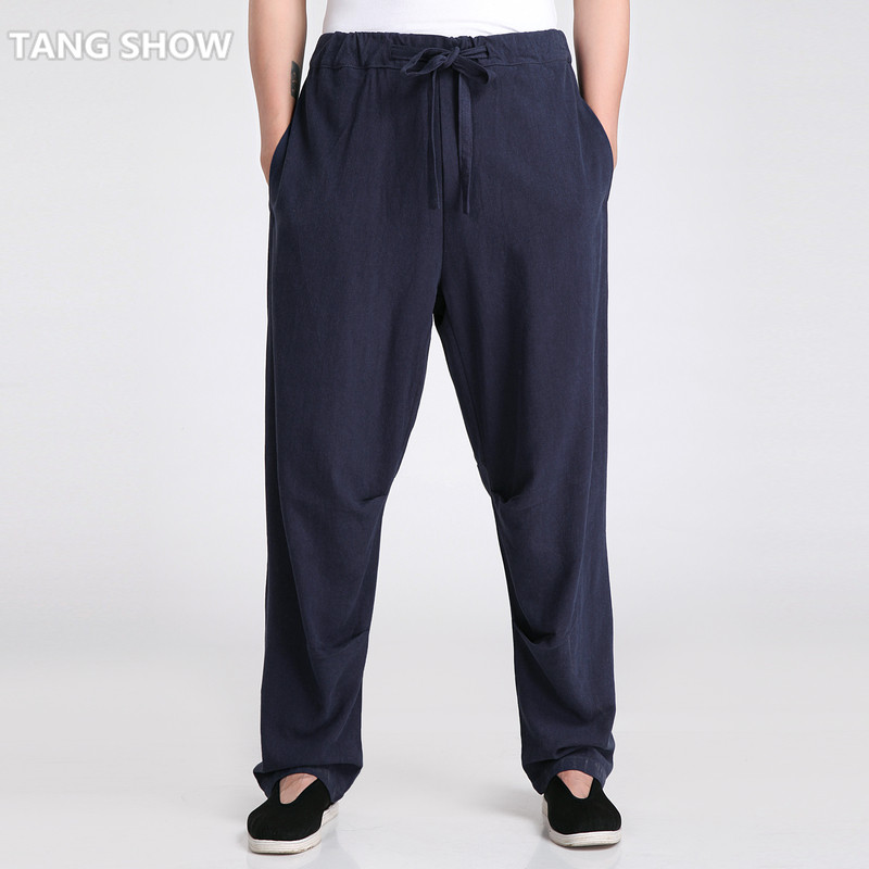 ZooBoo Mens Martial Arts Pants Kung Fu Linen Trousers Tang Suit Pants ZooBoo Mens Martial Arts Pants Kung Fu Linen Trousers Tang Suit Pants