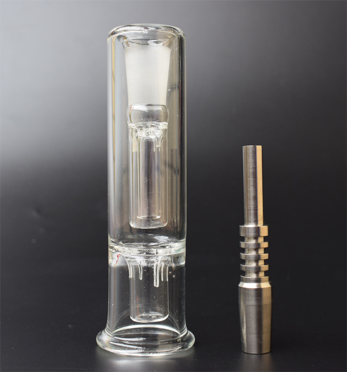 

2021 Nectar Collector with Titanium Nail Quartz Banger Nail 14mm Mini Glass Pipe Oil Rig Glass Bong