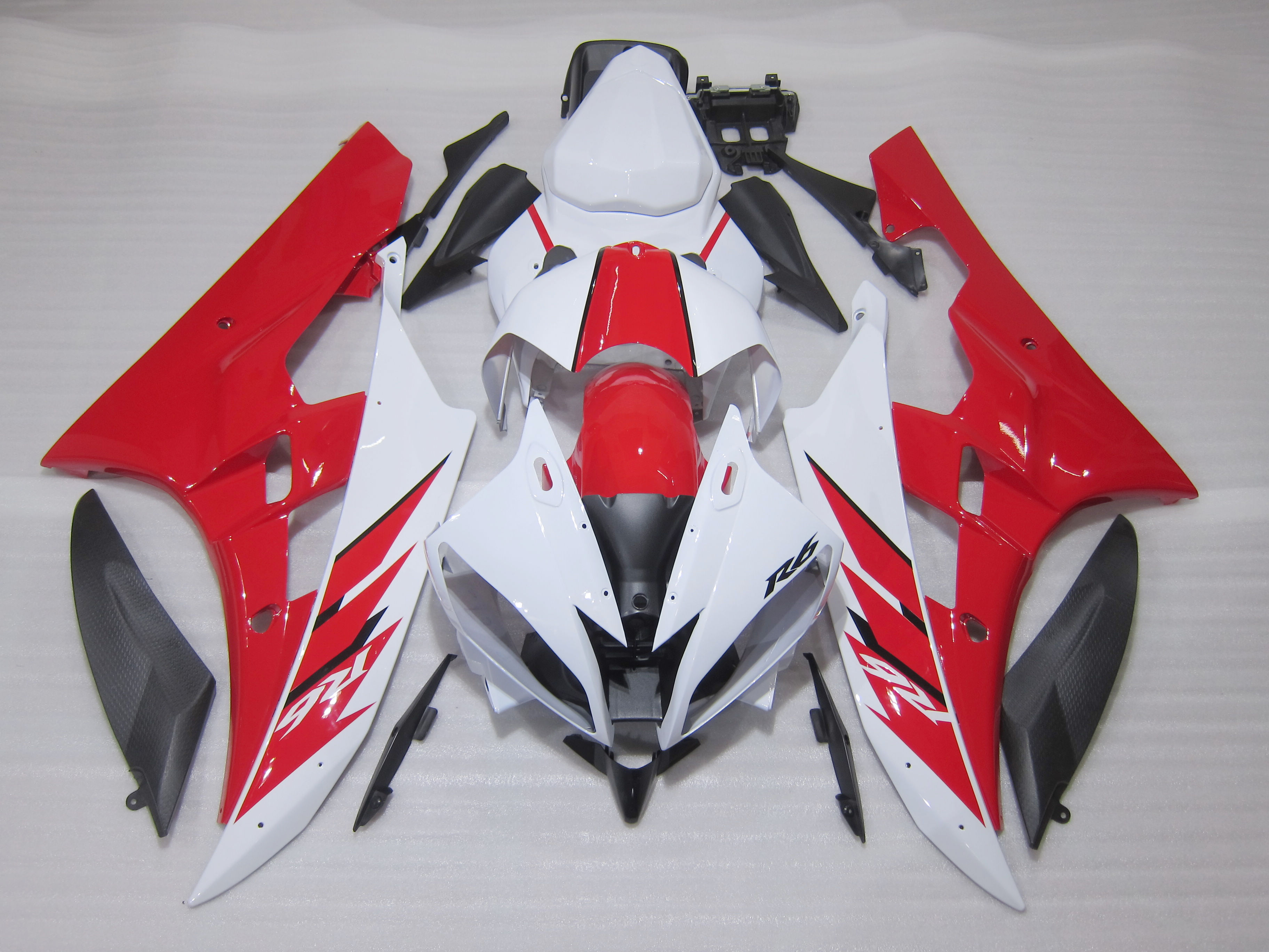 

Injection molding free customize fairing kit for Yamaha YZF R6 06 07 red white black fairings set YZFR6 2006 2007 OT36, Same as picture