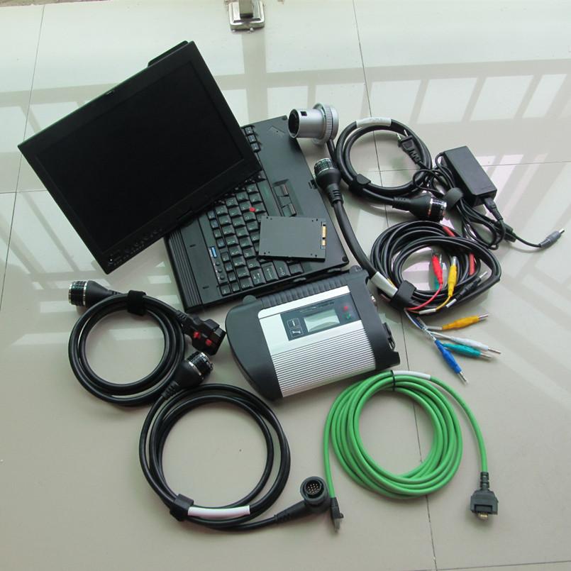 

wifi mb c4 star sd diagnostic tool das epc xentry ssd fast speed with x200t laptop computer windows 11 system scanner 12v 24v