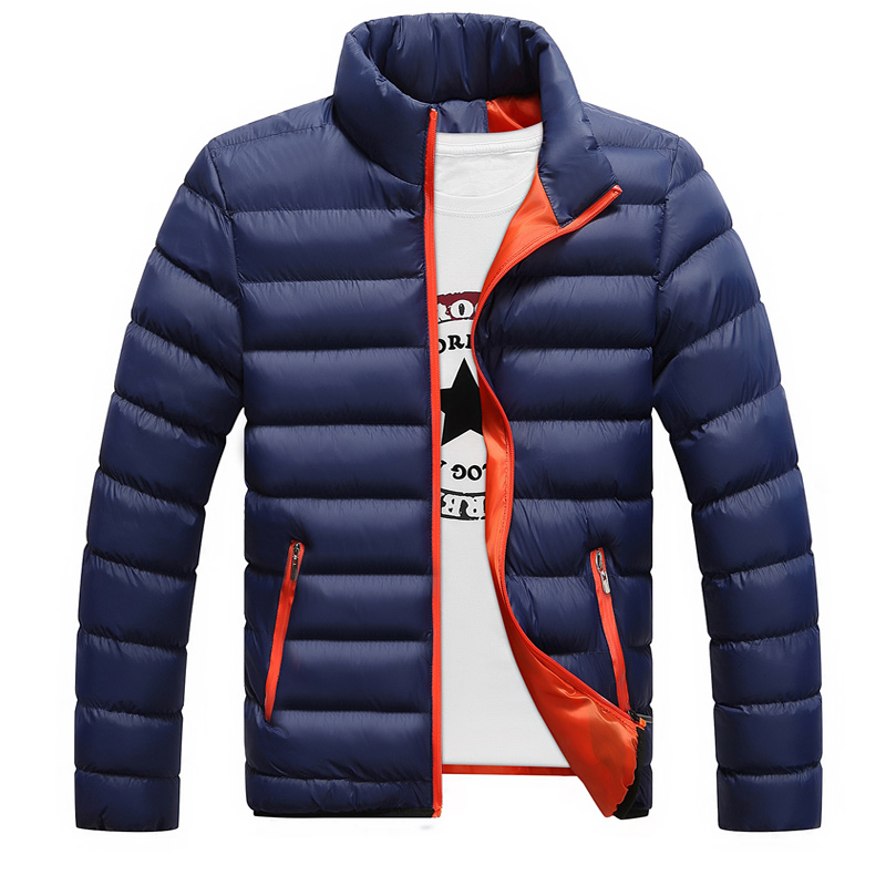 Wholesale- 2016 New Mens White Down Parkas Thin Style Soft Man Winter Warm Coats Stand Collar Casual Comfortable Winter Jackets