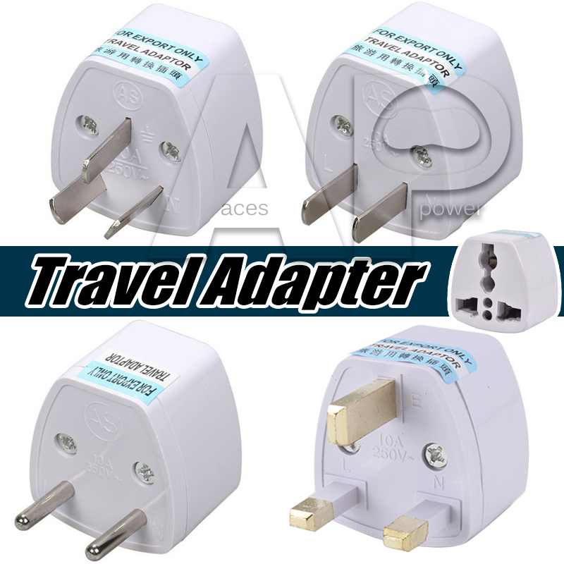 

Universal Power Adapter Travel Adaptor AU US EU UK Plug Charger Converter 3 Pin AC For Australia New Zealand