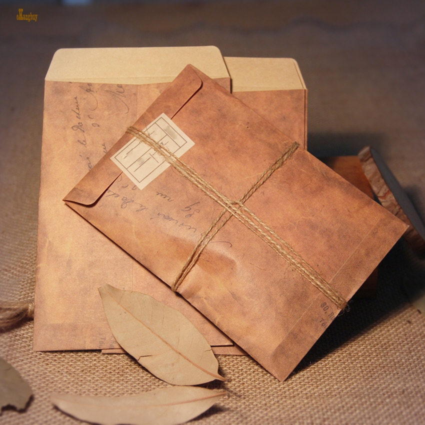 100pcs L*W: 16cmx11cm Vintage Kraft DIY Multifunction envelope /Gift envelopes for wedding / Kraft paper wedding envelope office-image-401475572