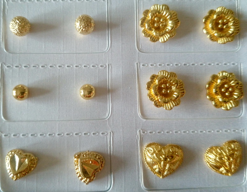 

wholesale flowers stud earring ,24k gold plated classic 2014 women wedding or every day jewelry Free shipping, Golden;silver