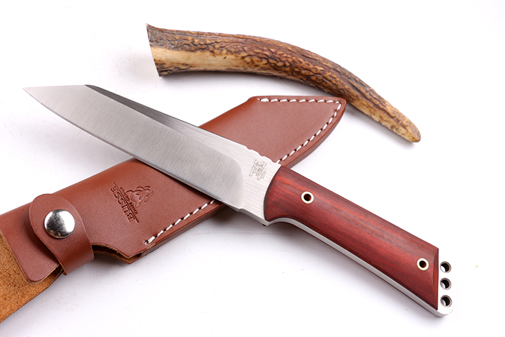 

Special Offer 100% Original Wild Boar Survival straight Hunting knife 9Cr18Mov 58HRC Satin blade knifes fixed blades knives with leather sheath
