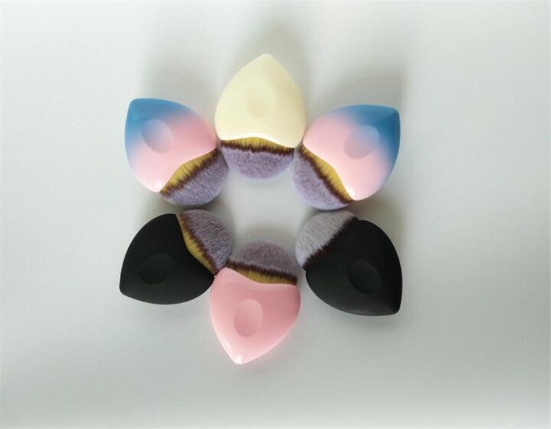 

25pcs Heart shaped makeup brush foundation brush fish type makeup tools single makeup brush mermaid DHL free shipping
