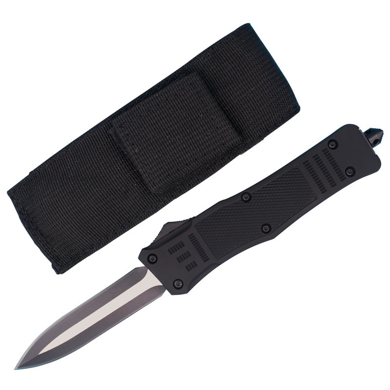 

Factory Direct Large Size 616 Automatic Tactial Knife 440C Double Action Fine Black Blade Outdoor Survival Tactical Gearz EDC Gear