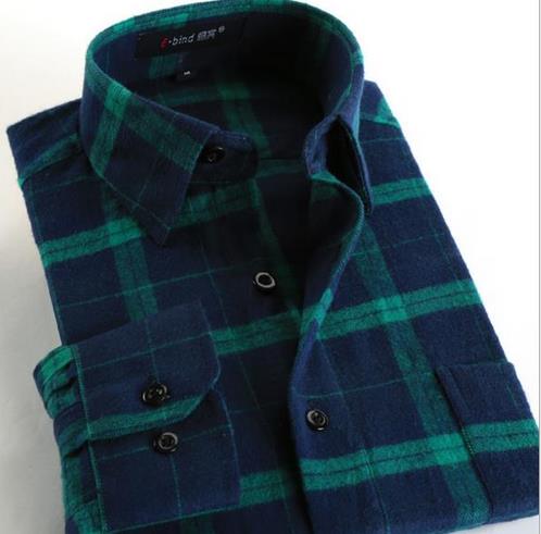 Abetteric Mens Spring Summer Plaid Casual Long Sleeve Pure Cotton Shirt Abetteric Mens Spring Summer Plaid Casual Long Sleeve Pure Cotton Shirt