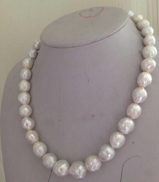 

natural 12mm Australian south seas kasumi white pearl necklace, Mixed colors