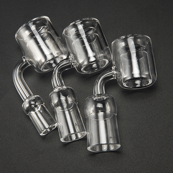 

Quartz Thermal Banger Double Tube smoke Nail Clear Joint For Glass Bongs PukinBeagle Bangers