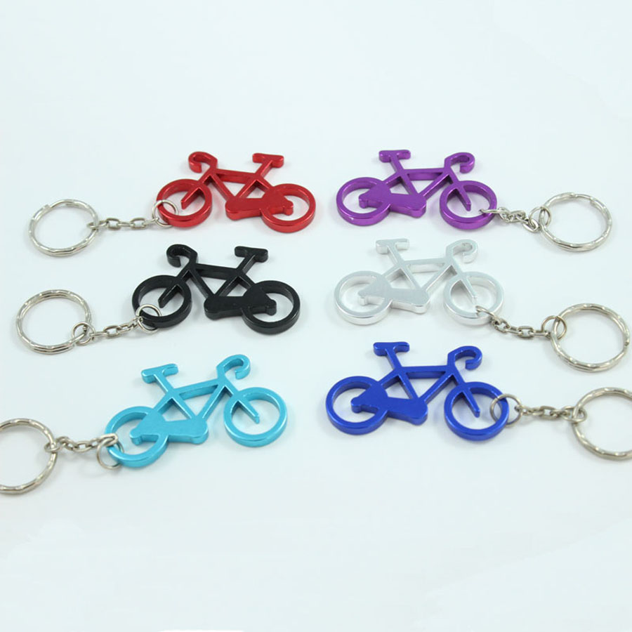 En gros 72Pcs À La Mode Bicycle Métal Ouvre-Bouteille Ouvre-boîte avec Porte-clés Porte-clés Cadeau Promotionnel - Livraison gratuite