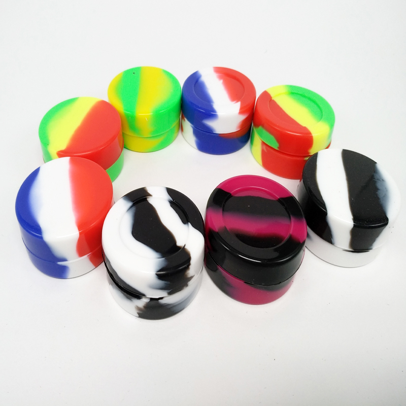 

Nonstick Wax Container Silicone Box 3ml 5m Silicon Container Food Grade Jars Dab Tool Storage Oil Holder For Vaporizer Vape