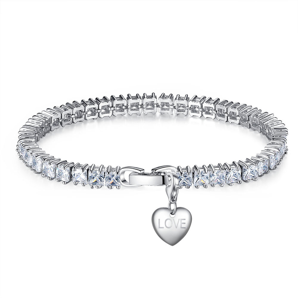 Les femmes aiment les maillons de la chaîne bracelets collier 2 en 1 strass Bracelet pour femme fille bijoux de mariage Saint Valentin Accessoire