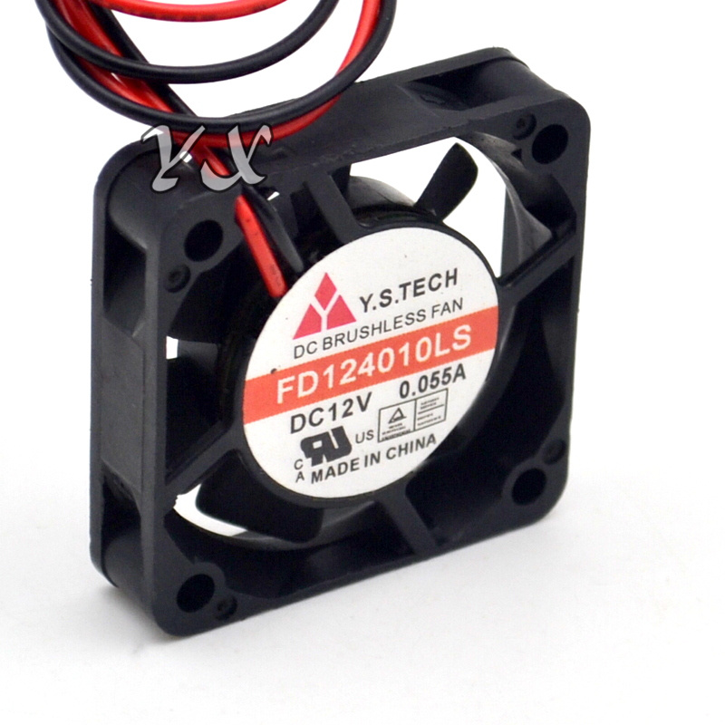 2 pcs Brushless DC Cooling 7Blade Fan 8025S 12V 80x80x25mm 2 Wire Sleeve Bearing