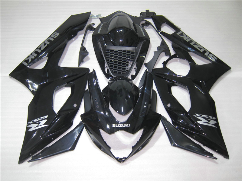 

Injection mold fairing kit for Suzuki GSXR1000 05 06 glossy black fairings set GSXR1000 2005 2006 OT03, Same as picture