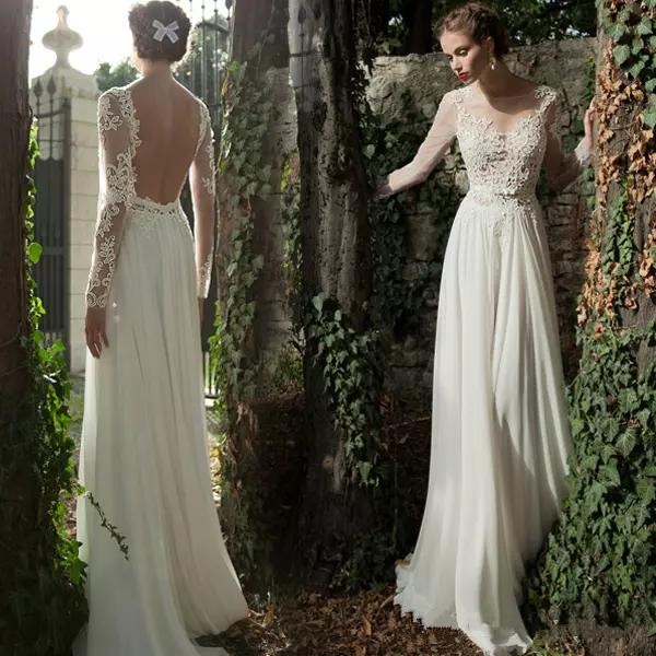Long Sleeve Casual Winter Wedding Dresses Online Shopping Best