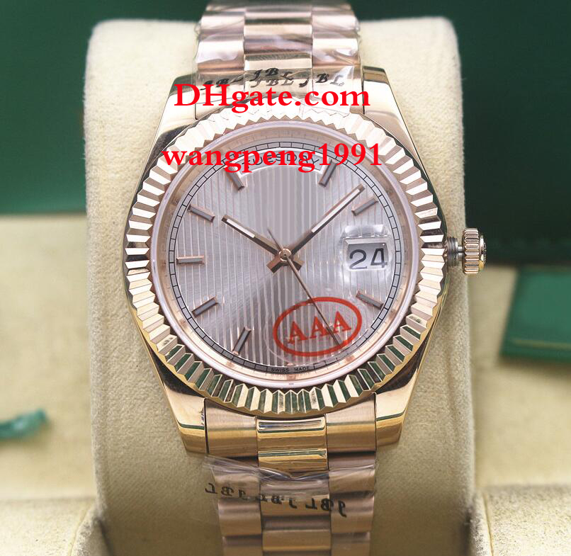 

7 Style Men Watches Stainless Steel 41mm DAY-DATE Sapphire Glass 2813 Movement Automatic Mens Watch Wristwatches