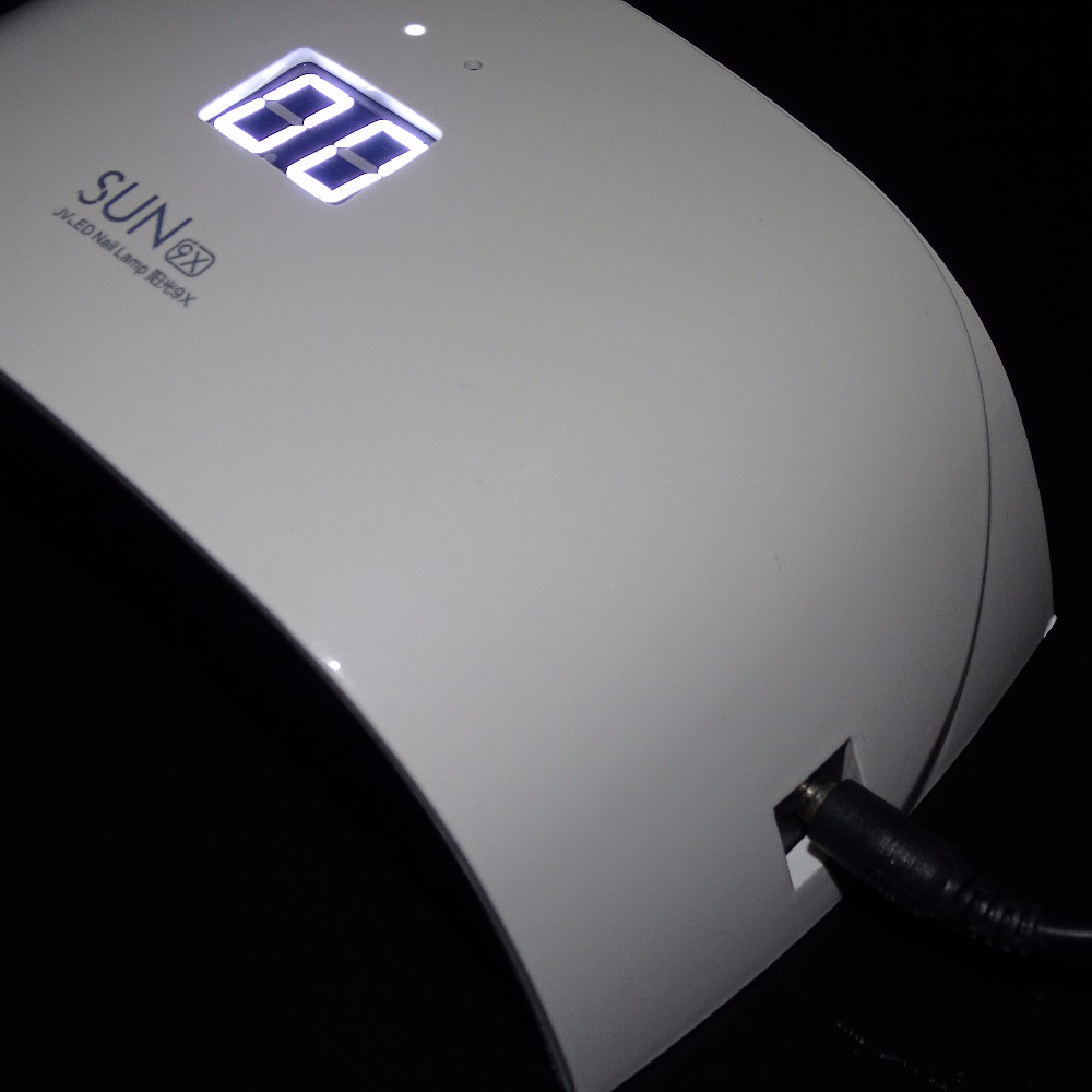 

Wholesale- FOEONCO SUN9X 18W UV Lamp For Nail Manicure White Light Timer Control Professional Nail Dryer Curing All UV LED Nail Gels M, Style 1