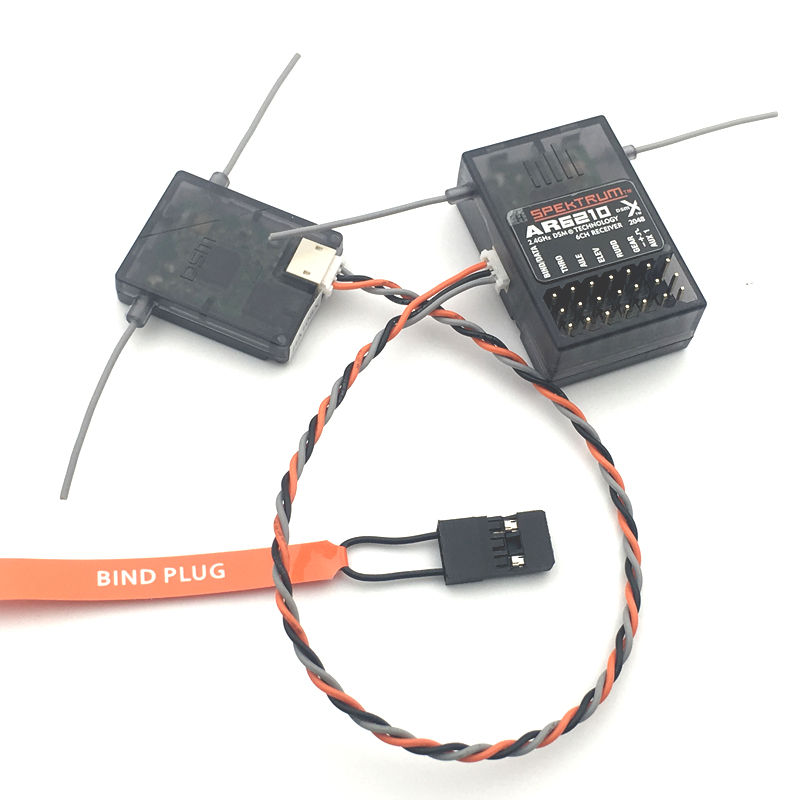 

AR6210 2.4Ghz 6CH DSM-X Receiver with satellite Free Shipping