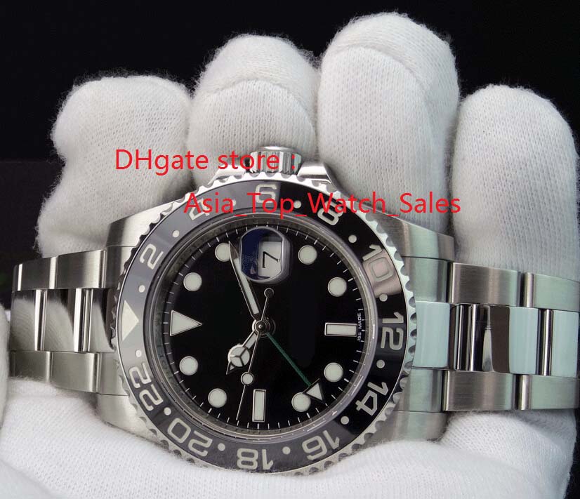 

Stainless Steel Ceramic Bezel 116710 Mens Automatic Watch Black Dial Men's Movement Wristwatches