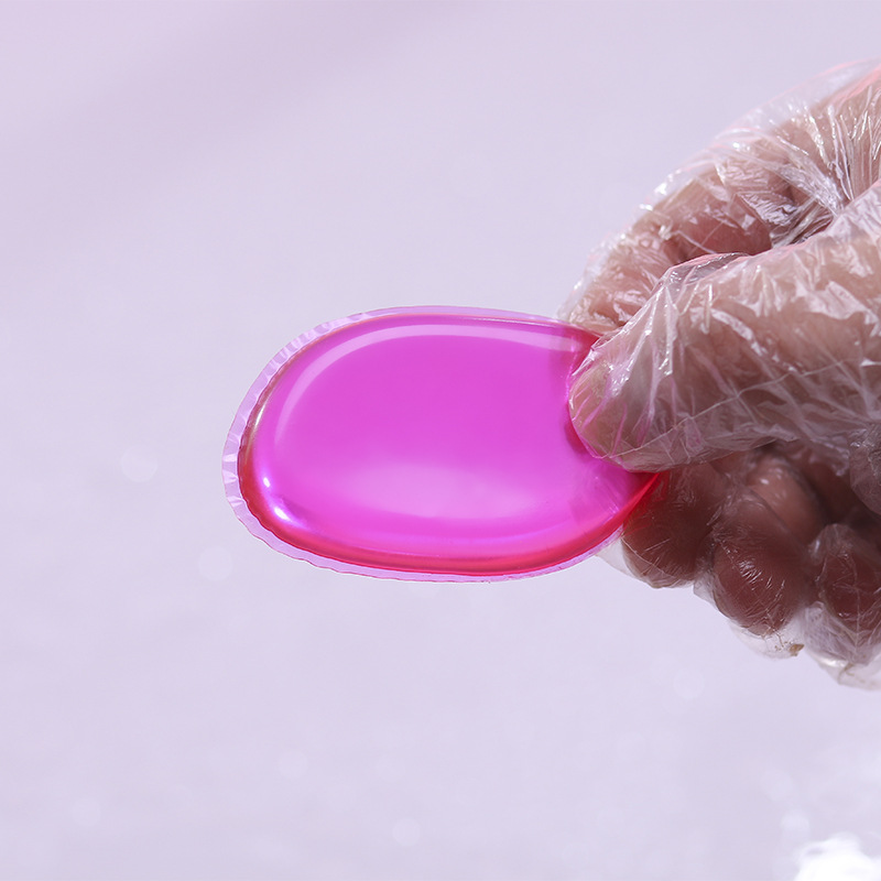 Vente chaude Silicone Puff Powder Gel De Silice Maquillage Bouffée Éponge Transparent Cosmétique Blender Mélange Sans Faille Nouvelle Maquillage
