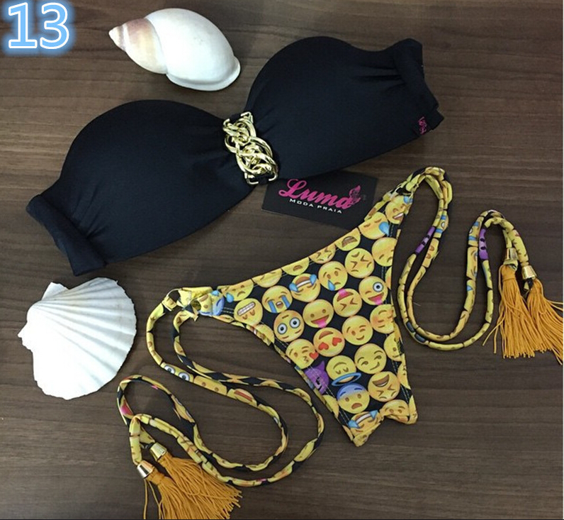 

New Women Bikini Set Newest Padded Bikinis Sexy Push Up Swimwear Female Swimsuit Bathing Suit Brazilian, Red