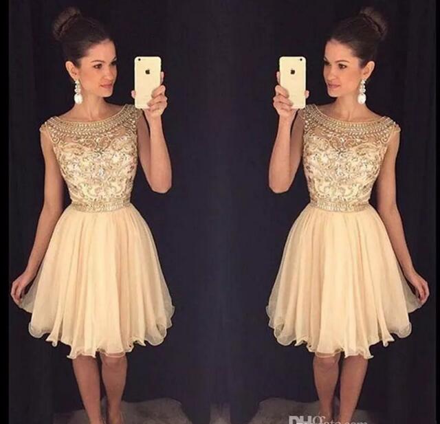 

2021 Mini Short Homecoming Dresses Crystal Beaded Sweet 16 Graduation Dresses Little Chiffon Short Cocktail Dress Prom Party Dresses, Blue;pink