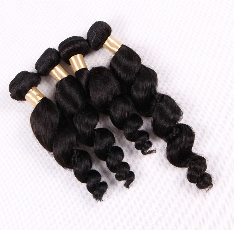 

Grade 5A--Hot Sale/ Natural Color /Loose Wave Hair Bundle 100g/pcs and 4pcs/Lot Free DHL