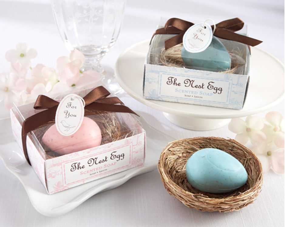 

Wedding Favors Nest Egg Soap Gift box cheap Practical Unique Wedding Bath & Soaps Small Favors 20pcs/lot new, As shown