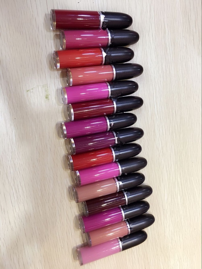 

12pcs Makeup Retro Matte Liquid Lips Lip Gloss 5ML 15 Color High-quality in stock, Mixed color