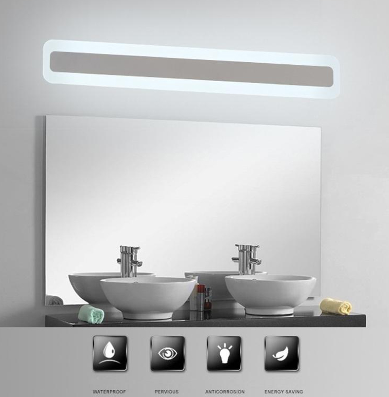 

Modern Acrylic Bathroom light Makeup mirror lead light bathroom Wall Sconce Lamp Mirror Front LED Lighting Waterproof Antifogging