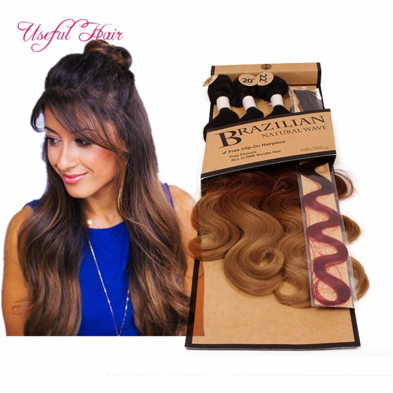 

hot sell 5pcs/lot body wave hair weaves 220gram synthetic braiding hair bundle with lace closure,sew in hair extensions weaves closure weft, Ombre 613