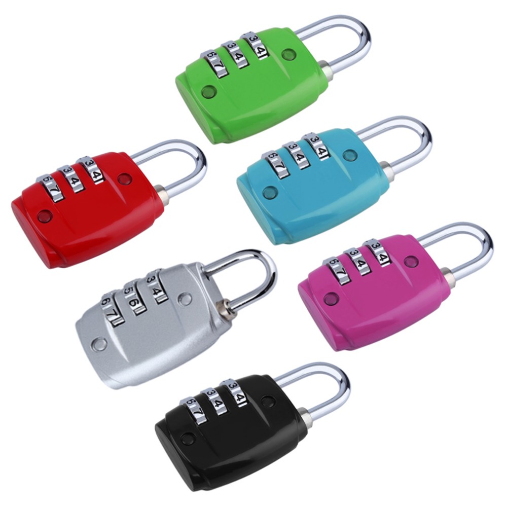 

Zinc Alloy Security 3 Combination Travel Suitcase Luggage Code Lock Padlock