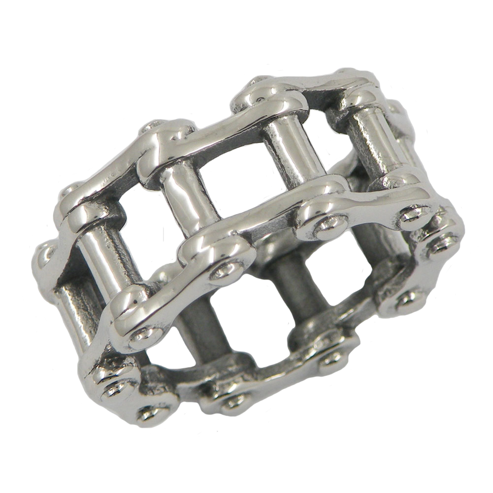 

FANSSTEEL STAINLESS STEEL punk vintage mens or womens JEWELRY MOTOR CYCLE CHAIN RING BIKER RING GIFT FOR BROTHERS SISTERS 12W78