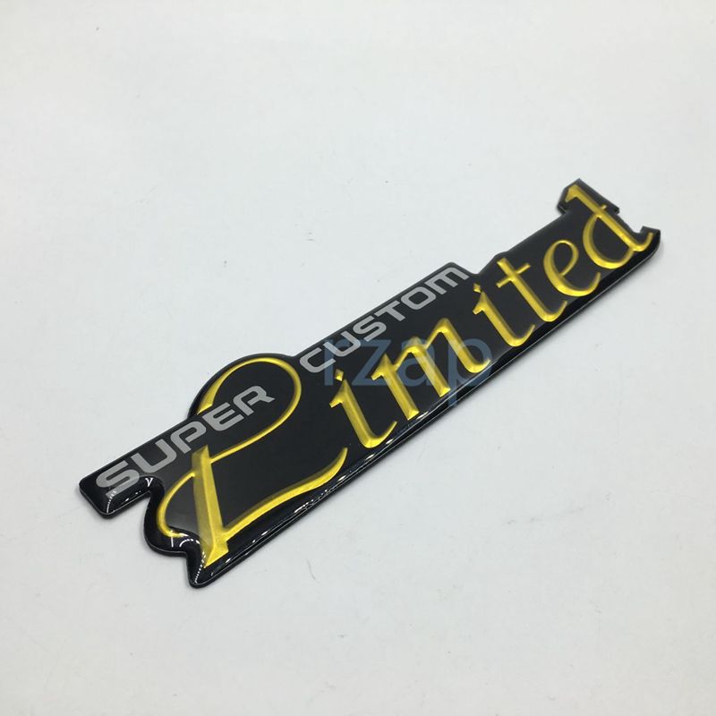 Autocollant de plaque signalétique de Logo d'emblème limité Super personnalisé de style de voiture, autocollant ABS universel de décoration de ca