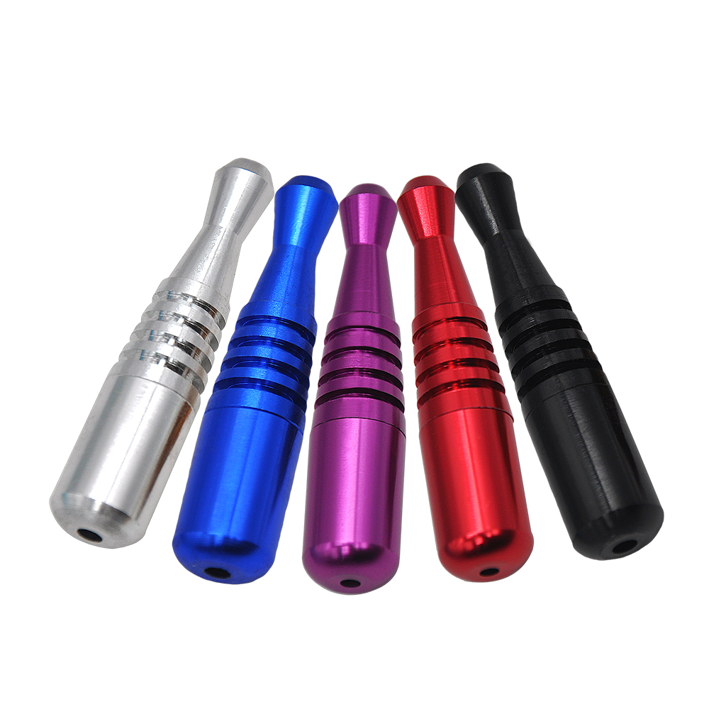 

Funny Torpedo Shape Smoking Pipe Smoking Pipe Metal Smoking Pipes Tobacco Herb Pipe 70MM Long Portable