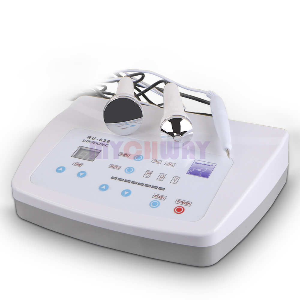 

3 IN 1 High Frequency Vibraton 1-3 MHz Facial Care Skin Rejuvenation Massage Beauty Device Eyes Facial 2 Ultrasound Spot removal Pen