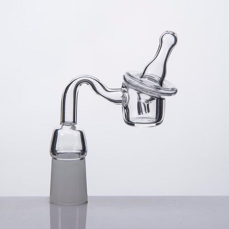 

Set quartz thermal banger with quartz carb cap 14mm female and male joint quartz nail for glass bong water pipe oil dab rig