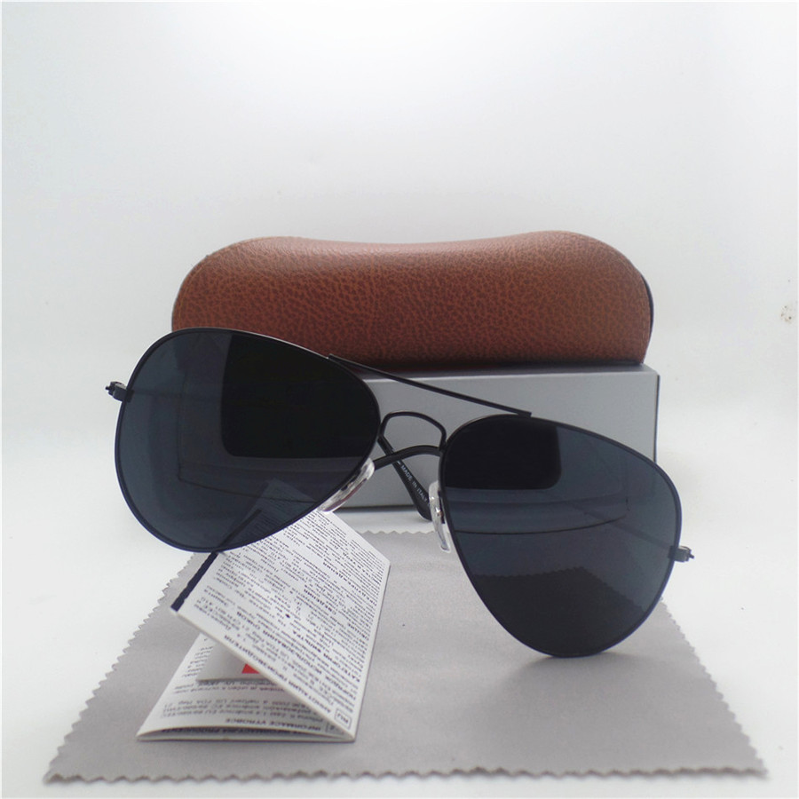

New Fashion Mirror Pilot Sunglasses For Men and Women UV400 Vintage Sport Sun glasses With box